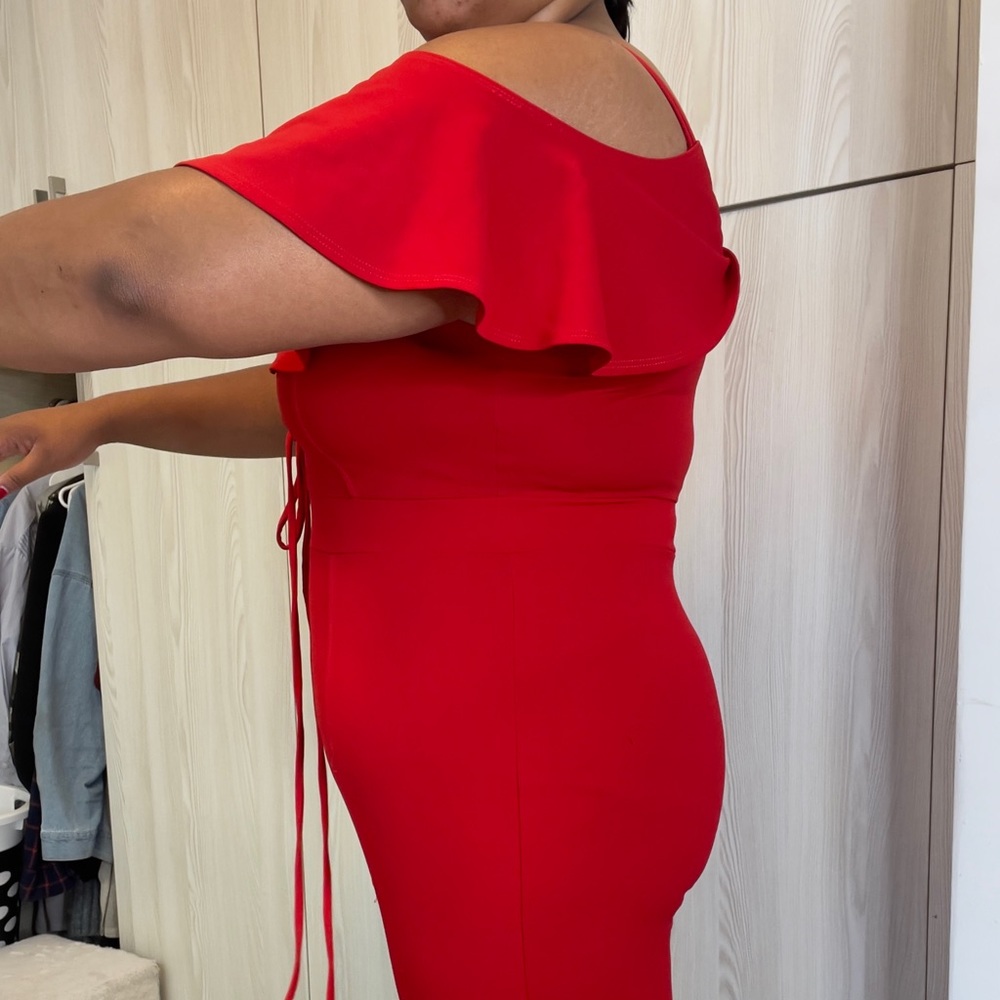 Red Ruffle Romper - Picture 5 of 5